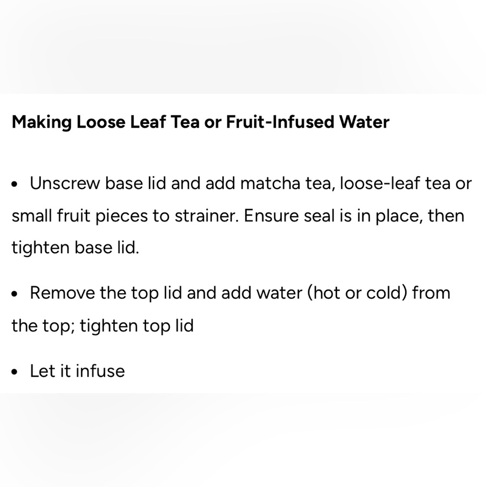 GROSCHE MARINO GLASS WATER TEA COFFEE TRAVEL INFUSER — BLACK — 18.6 OZ - Picture 11 of 13